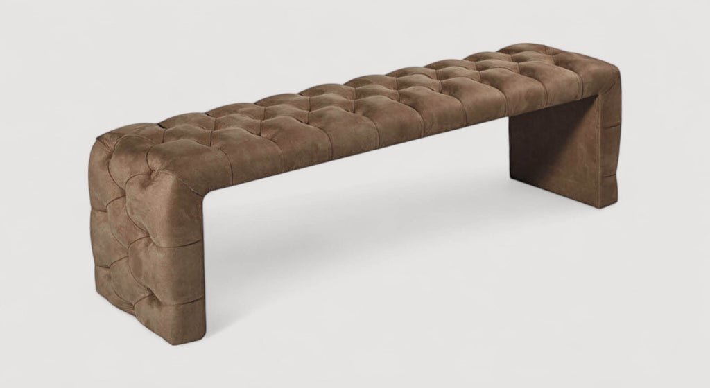 Banc de lit CHANDLER Noubuk Brown