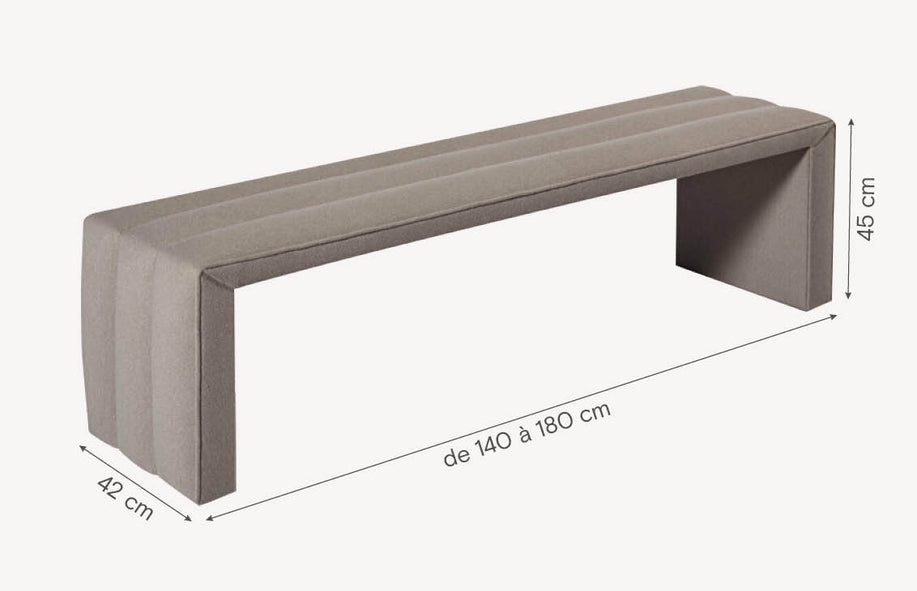 Banc de lit CLIVELAND Seven Ocre-1